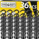 VNDUEEY 36 Pack Black Magnetic Hooks, 25Lbs Heavy Duty Magnetic Hook, Strong Metal Magnet Hooks for Cruise Cabin, Magnets with Hook for Kitchen, Garage, Classroom, and Office