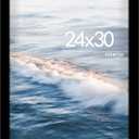 24x30 Poster Frame, Black Frame for Wall Mounting, 1 Pack