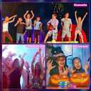 LED Light Up Bracelets for Kids & Adults, 50 Pcs Glow in the Dark Party Favors, Rave & Concert Accessories  Bulk Glow Stick Bracelets for Halloween, Birthdays, Mardi Gras, Festivals