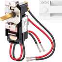 Feekoon Built in Thermostat Compatible with Cadet, Electric Baseboard Heater Thermostat, 22 Amp, 240/208/120 Volt(1 Pack,Double Pole)