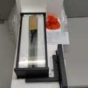 Bestshared Outdoor Wall Sconce Lights, 20 Inch Tall Exterior Wall Lighting Fixtures with Clear Glass, Anti-Rust Modern Black Outside Lantern Lamp for House Front Porch Patio (Black, 20"-1 Pack)