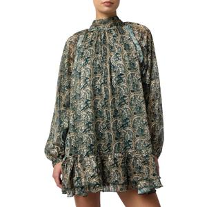Lulus Women's Casey Mock Neck Mini Shift Dress XS