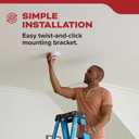 Kidde Hardwired Smoke Detector, AA Battery Backup, Interconnectable, LED Warning Light Indicators, 4 Pack