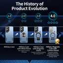 Camera Stand Case for Galaxy S25 Edge, [Compatible with MagSafe][Lens Cover] 2025 Version Military Grade Protective Soft Case for Samsung Galaxy S25 Edge 6.7" Men Women, Red (Blue)