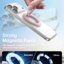 SYNCWIRE for MagSafe Ring Phone Holder, 360 Rotation Magnetic Cell Phone Grip Dual-Sided Magnets Phone Ring Kickstand Compatible with iPhone 17 16 15 14 13 12 Pro Max MagSafe, Android, Samsung etc.