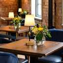 Cordless Rechargeable Table Lamp with Dimmer,Portables Battery Operated Table Lamp,Touch Dimmable Desk Lamp with USB Port,Bedside Night Lamp for Patio Camping Restaurant Home (Wood Grain)