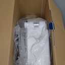 Drive Medical 2-in-1 Raised Toilet Seat with Removable Padded Arms - Elevated Bathroom Safety Support - Secure Locking Attachment - Easy Height Assistance - Durable Construction, Standard Toilets