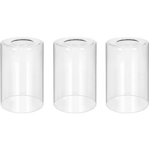 Clear Glass Shades Replacements 3-Pack Shade Cover Globes for Light Fixtures