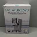 CASABREWS CM5418 Espresso Machine 20 Bar, Compact Espresso Maker with Steam Milk Frother, Stainless Steel Coffee Machine with 34oz Removable Water Tank for Cappuccino, Small Latte Machine, Silver