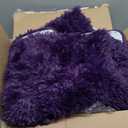 4×6 Area Rugs Living Room, Purple Large Plush Fluffy Bedroom Carpet, Non-Slip Upgraded Indoor Thick Soft Rug, Modern Plush Carpet Suitable for Kids Home Decor Aesthetics Dorm.