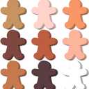 Lincia 108 Pcs 3.5 Inch People Shaped Paper Cutouts for Crafts Blank Multicultural People Cutouts for Bulletin Board Person Cardstock for DIY Art Supplies Home School Decorations