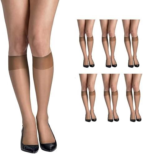 Hanes Women's Silk Reflections Sheer Knee Highs Reinforced Toe (2 Pack)