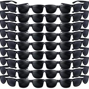 Oleitodh 60 Pack Adult Black Sunglasses for Men Women in Bulk Plastic Vintage Retro Style Sunglasses 70s 80s Classic Shades Eyewear Party Prop Favors Supplies