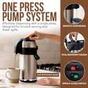Coffee Carafe Insulated 102 OZ / 3L Stainless Steel Hot Beverage Dispenser, Airpot Coffee Dispenser with Pump, Thermal Coffee Carafe for Hot Liquids, Coffee Carafes for Keeping Hot Drink Dispenser