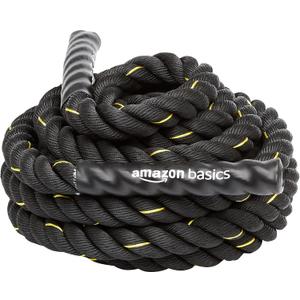 Amazon Basics Battle Rope for Home Gym Workout, Exercise Training Equipment