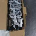 Rough Country Hard Tri-Fold Tonneau Cover for Ram 1500 (2009-2018) 2500 (2011-2025) - Low-Profile Aluminum Truck Bed Cover, Fits 6'4 Bed (76.3")