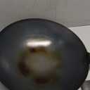 YOSUKATA 14" Carbon Steel Wok with Round Bottom  Pre-Seasoned Pow Wok for Stir Fry  Traditional Chinese Japanese Black Steel Pan  Outdoor Cookware for Gas Stovetops, Open Fire, BBQ, Camping