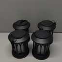 KOOPER 4 Pack Solar Lantern Outdoor Lights, Upgraded Flickering Flame Solar Lanterns Lights Outdoor Waterproof, Hanging Lantern Decorative, Solar Powered Lanterns for Yard Patio Path Tree Garden Decor