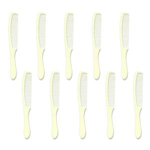 10 Pcs Combs Bulk Individually Wrapped White Plastic for Homeless Shelter Travel Personal Care Disposable Hair Single Use Portable Hygiene Supplies Charity Events