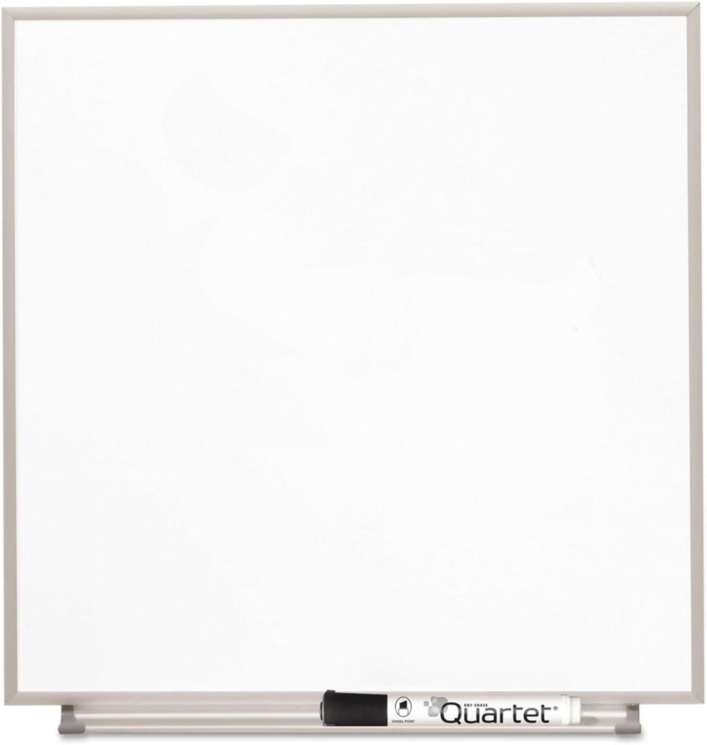 Quartet Matrix Modular Magnetic Whiteboard, 16" x 16", Includes Tray and Marker, Silver Aluminum Frame (M1616)
