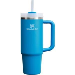 STANLEY Quencher H2.0 Tumbler with Handle and Straw 30 oz | Flowstate 3-Position Lid | Cup Holder Compatible for Travel | Insulated Stainless Steel Cup | BPA-Free | Azure