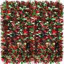 Christmas Tinsel Garland Metallic Tree Shiny Party Tinsel Garland Hanging Decorations for Christmas Tree Decorations Wedding Birthday Party Supplies(Red Green,26.2 ft)