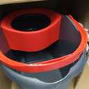 O-Cedar Easywring Microfiber Spin Mop & Bucket Floor Cleaning System with 1 Extra Refill,Red / Gray