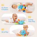 hahaland 8-in-1 Baby Sensory Tummy Time Toys 3-6 Months Developmental Infant Toys 0-6 Months, Newborn Baby Toys for Boy Girl Gift Montessori Rattle Teething Octopus Toy