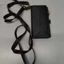 Wallet Case Compatible with iPhone 14 Plus RFID Blocking 10-Card Holder Soft PU Leather Magnetic Snap Shoulder Strap Zipper Pocket Phone Case Fit for iPhone 14 Plus 6.7" - Black