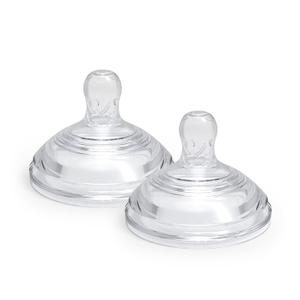 Dr. Talbot's Anti-Colic Bottle Replacement Nipples - Feeding Supplies for Newborn - (2-Pack) Fast Flow Soft Flex Nipples - 6+ Months