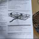 CURT 18153 60 x 24-Inch Basket Hitch Cargo Carrier, 500 lbs Capacity, Black Steel, 2-In Folding Shank