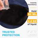 IRISMORII Washable Mens Leakproof Incontinence Underwear Bladder Leak Protection Instant Absorbency 60 ML Boxer Briefs (Dark Blue XXL)