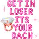 LaVenty Get ln Loser Its Your Bach Decorations Mean Lady Bach Balloon Banner Bachelorette Decorations Bachelorette Party Decor That's So Fetch Supplies