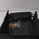 Extra Stable Dog Car Seat - Robust and Safe: Reinforced Walls, 3 Belt System for Small to Medium-Sized Dogs - Waterproof for Back or Front Seat (Black)