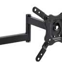 Amazon Basics Full Motion Articulating TV Wall Mount with Tilt Swivel, Extends 16 inches, VESA 200x200, for 12" to 40" TVs, 40 lbs, Black