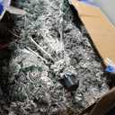  7.5 ft Prelit Premium Snow Flocked Hinged Artificial Christmas Tree with 450 Lights