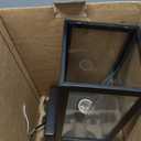 Outdoor Wall Light Fixtures, Exterior Waterproof Wall Lanterns, Porch Sconces Lighting with E26 Sockets & Glass Shades, Modern Matte Black Outside Lights for Patio Front Door Entryway Garage