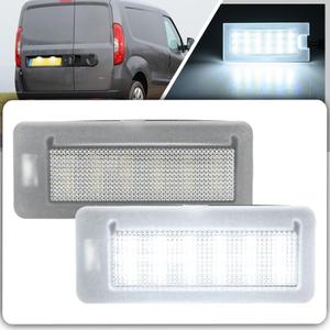 Led License Plate Light for 2015-2022 Ram ProMaster City Passenger Van Models Super Bright 6500K Xenon White Error Free Led Rear Tag Number Plate Lamps OEM 68263890AA 95509600