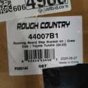 Rough Country RPT2 Running Boards for Toyota Tundra (20222026)  Fits Crew Cab 2WD/4WD, 6.75" Steel Side Steps, No-Drill Install, Matte Black Raptor-Style Rails