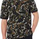 Amazon Essentials Men's Regular-Fit Cotton Pique Polo Shirt  (XX-Large, Olive Camo)