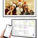 15.6 Inch Digital Calendar Chore Chart, Smart Digital Calendar Wall Planner Picture Frame with HD Touch Screen, Desk & Wall Mount Planner for Family Schedules(Black)