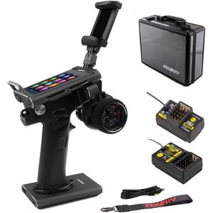 GoolRC Flysky Noble NB4 Pro+ 2.4GHz 18CH Radio Transmitter with FGr4B & FGr8B Receiver, 3.5 Inch IPS Touch Screen Remote Controller with Receiver for RC Car Boat