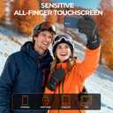 rivmount Winter Waterproof Ski Snow Warm Gloves for Women Men, Windproof Cold Weather Thermal with Touchscreen Fingers, for Running Driving Cycling Hiking Biking Outdoor Sports Daily Work