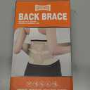GOUNOD Adjustable Back Brace for Lower Back Pain for Women and Men, Removable Stays Back Support Brace for Herniated Disc, Scoliosis, and Sciatica Pain Relief - Ergonomic Design(Beige/M)