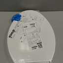 KOHLER 20110-96 Brevia, Slow Close Toilet Seat, Elongated Toilet Seat, Grip-Tight Bumpers Quick-Attach Hardware, Biscuit