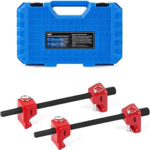 Orion Motor Tech 2pc Macpherson Strut Spring Compressor Tool Set with 10.5" Range, Heavy Duty Coil Spring Compressor Tools with 1/2" Square Drive, 13/16" Hex Strut Compressors for Car Truck, Red