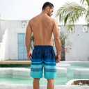 UNICOMIDEA Men Swim Trunks with Compression Liner 9 Inch Long Board Shorts (XXL)