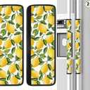 YGPARK Gingerbread Man Refrigerator Door Handle Covers Set of 2, Neoprene Fridge Door Handle Covers Washable Non-Slip Protector for Fridge Dishwasher Appliance Handle Covers, Keep Your Kitchen Clean