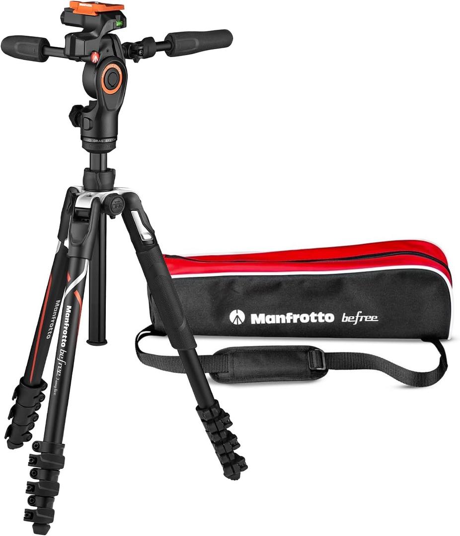 Manfrotto Befree Live Advanced 4-Section Aluminum Travel Tripod with 3-Way Fluid Head