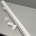 Reinforced 80 Inch Extra Wide Retractable Baby Gate with Support Rods, Indoor/Outdoor Retractable Pet Gates for Wide Openings, 33 Tall Mesh Dog Gate Indoor Extra Long Baby Gates for Decks, White